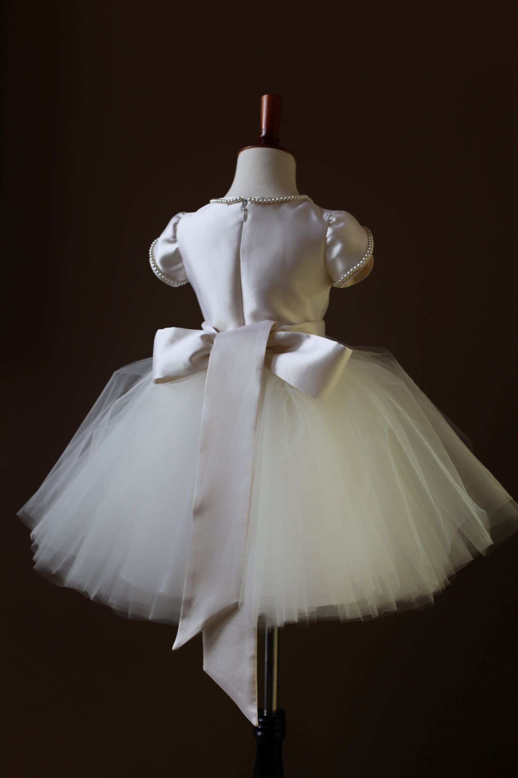 pearls tulle dress girls