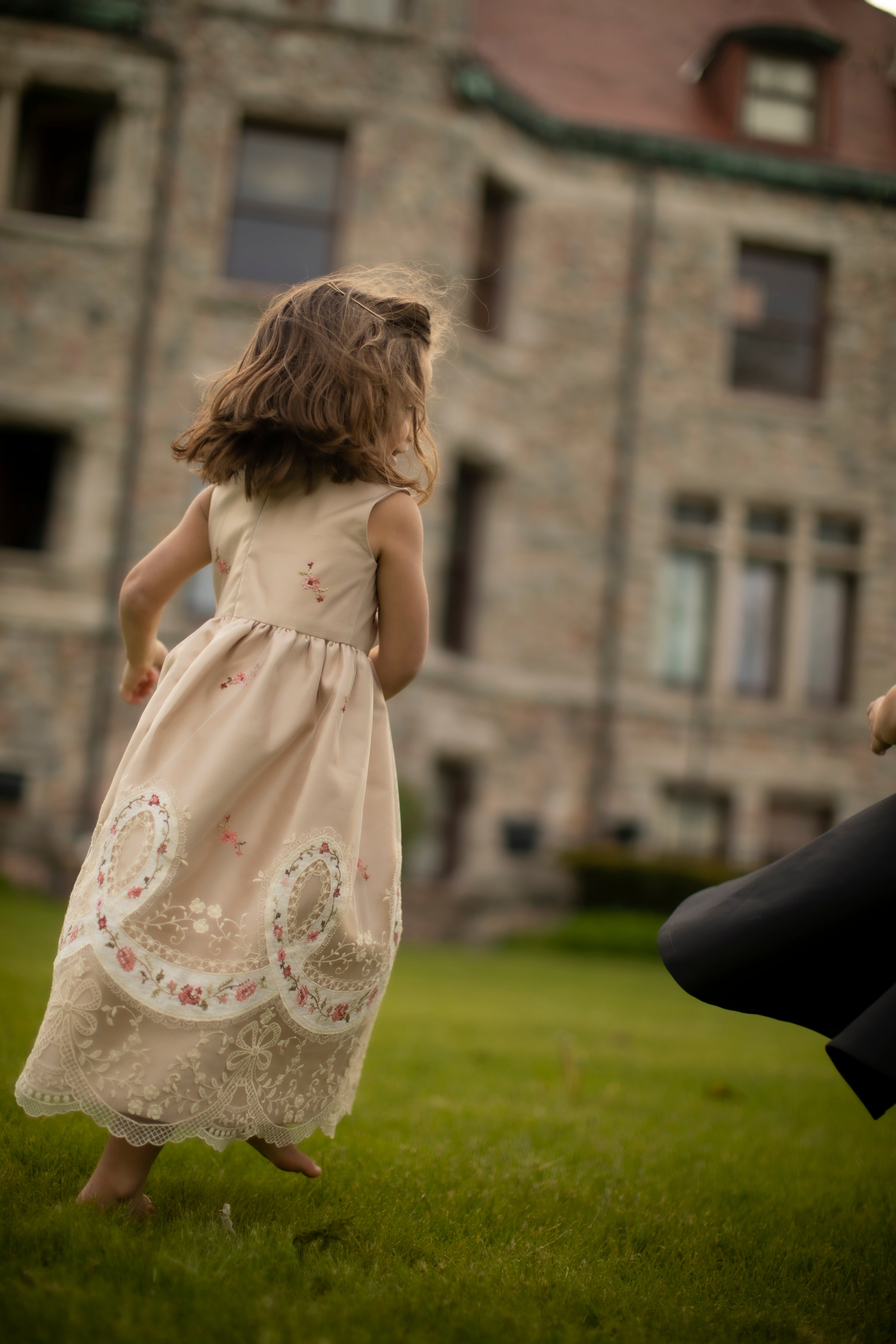 flower girl dress embroidered