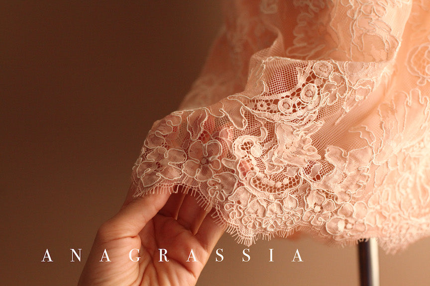 Dusty Rose Lace Dress
