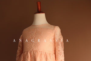 Dusty Rose Lace Dress