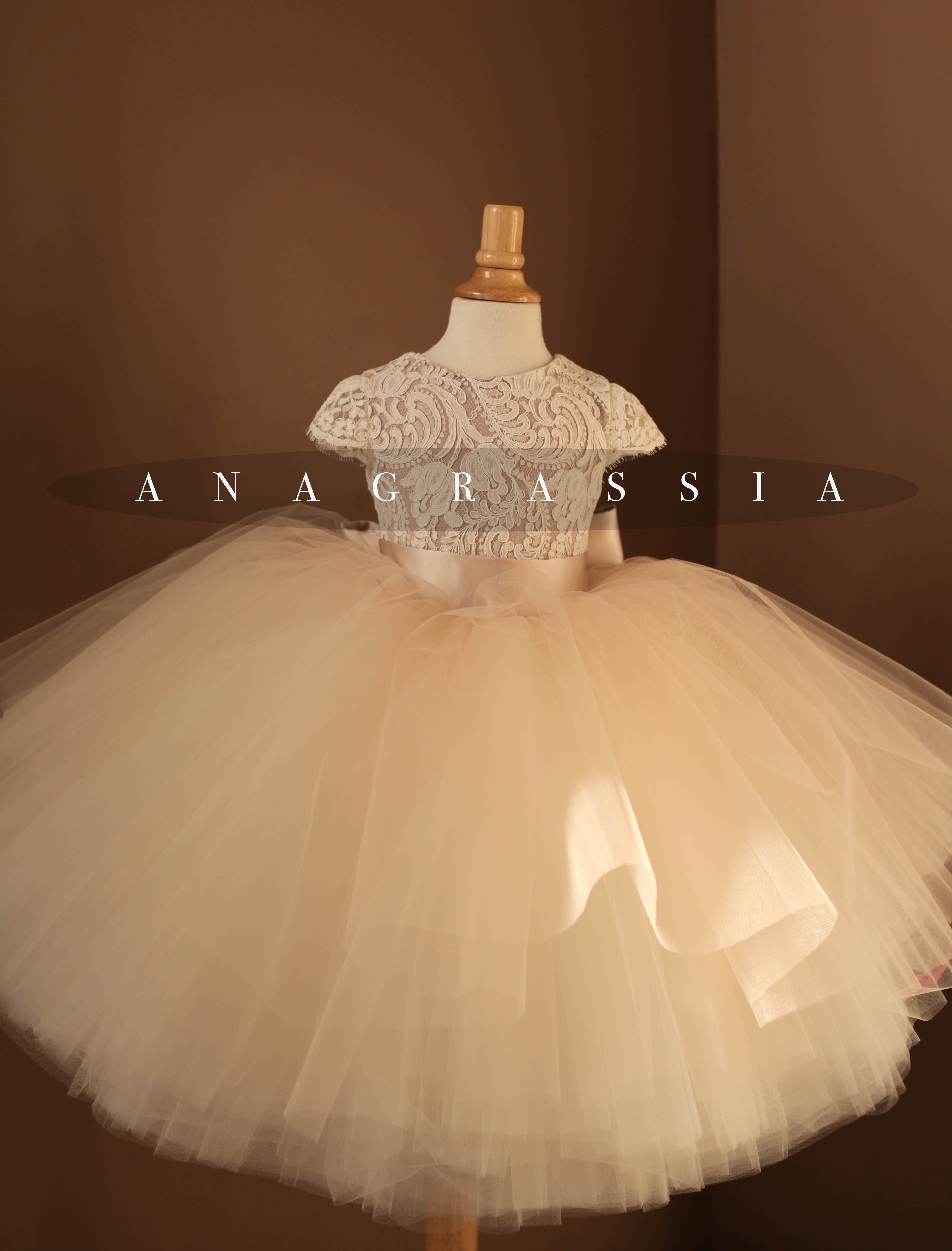lace flower girl dress