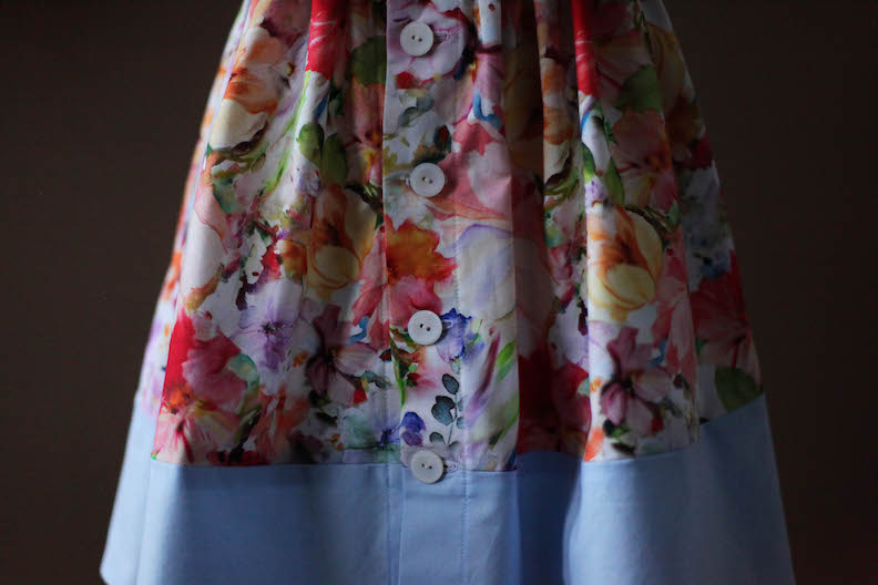 floral cotton girls dress