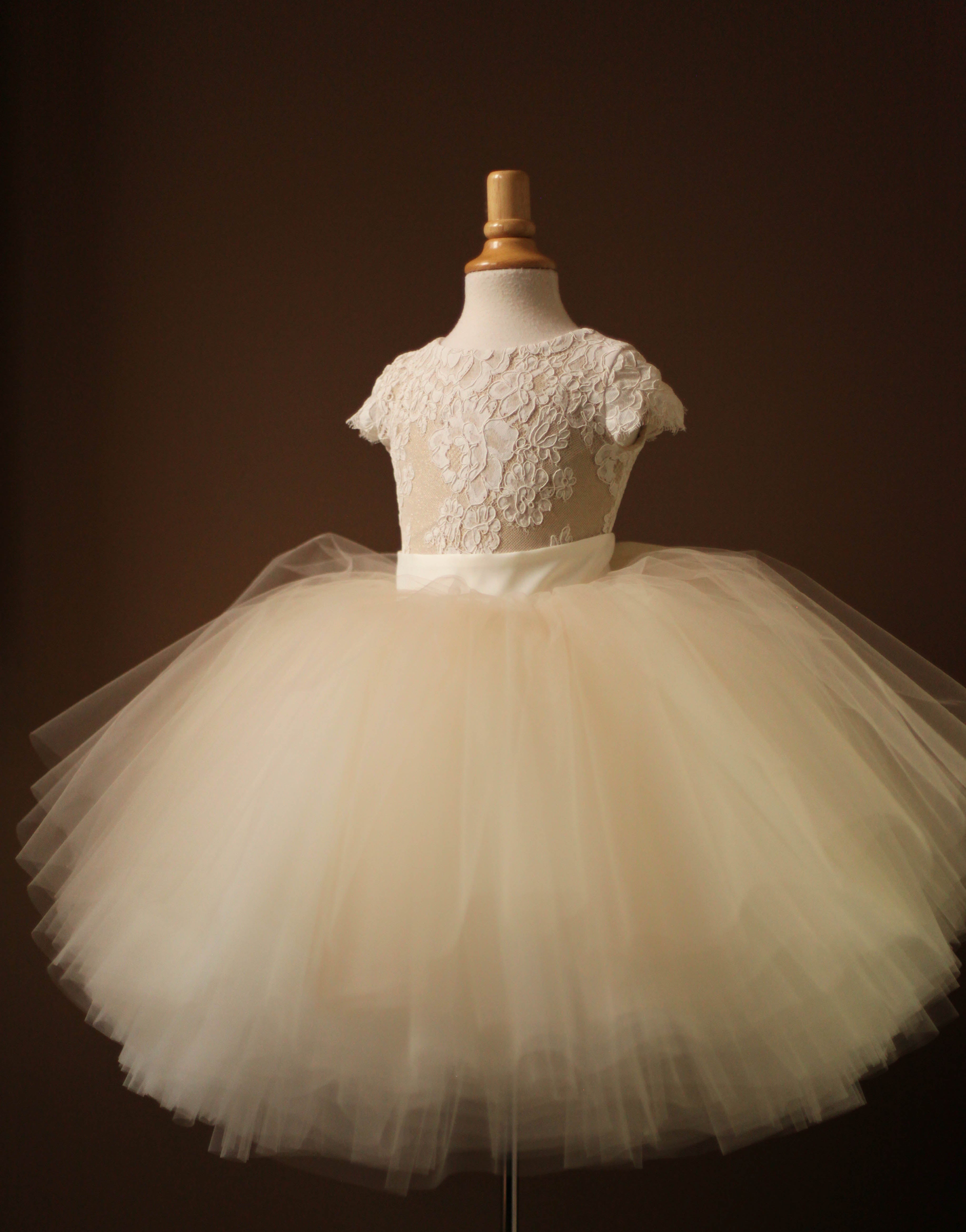 luxury flower girl dress