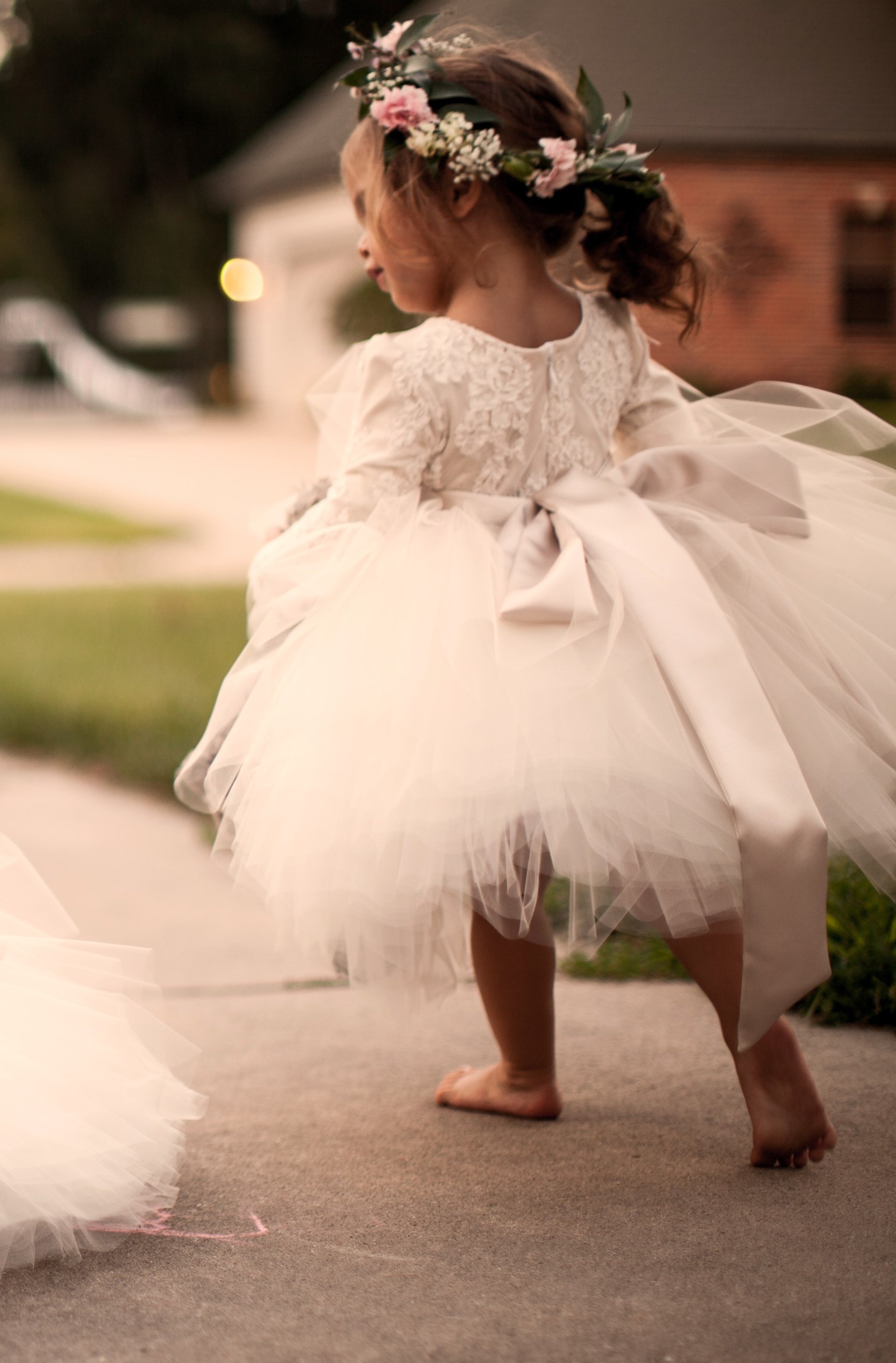 Lace Flower Girl Dress 14