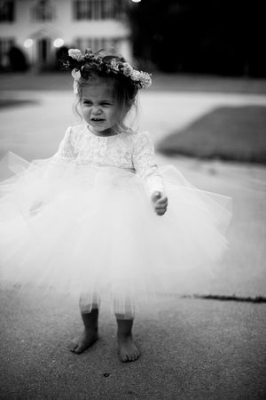 alencon lace bridal dress
