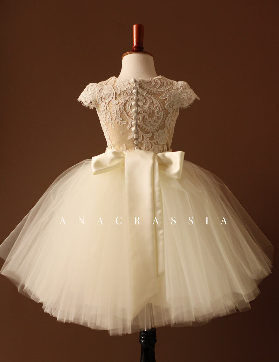 Girls Ivory 'Pegasus' Dress