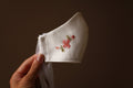 floral embroidered face mask
