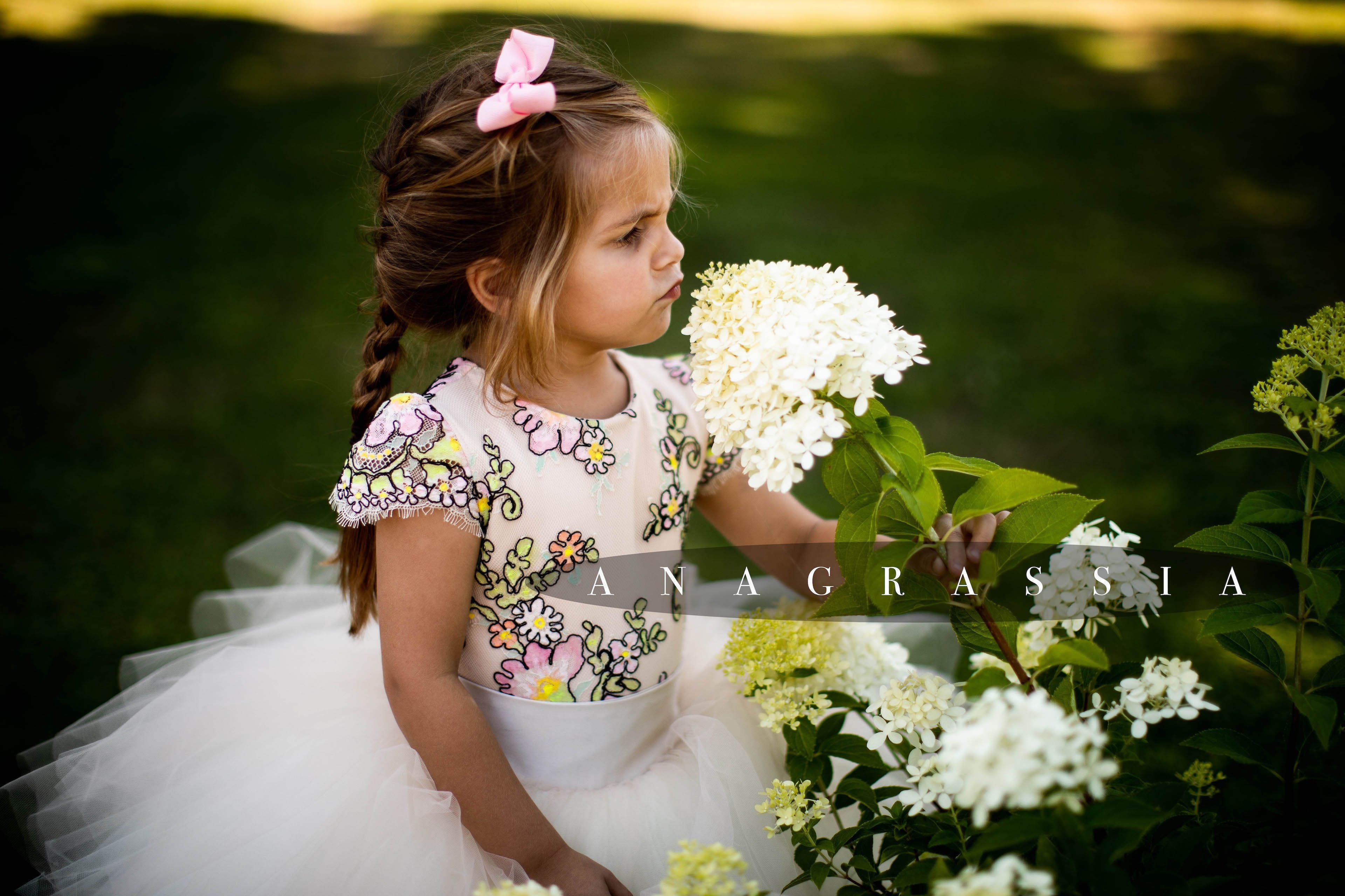 luxury flower girl dress