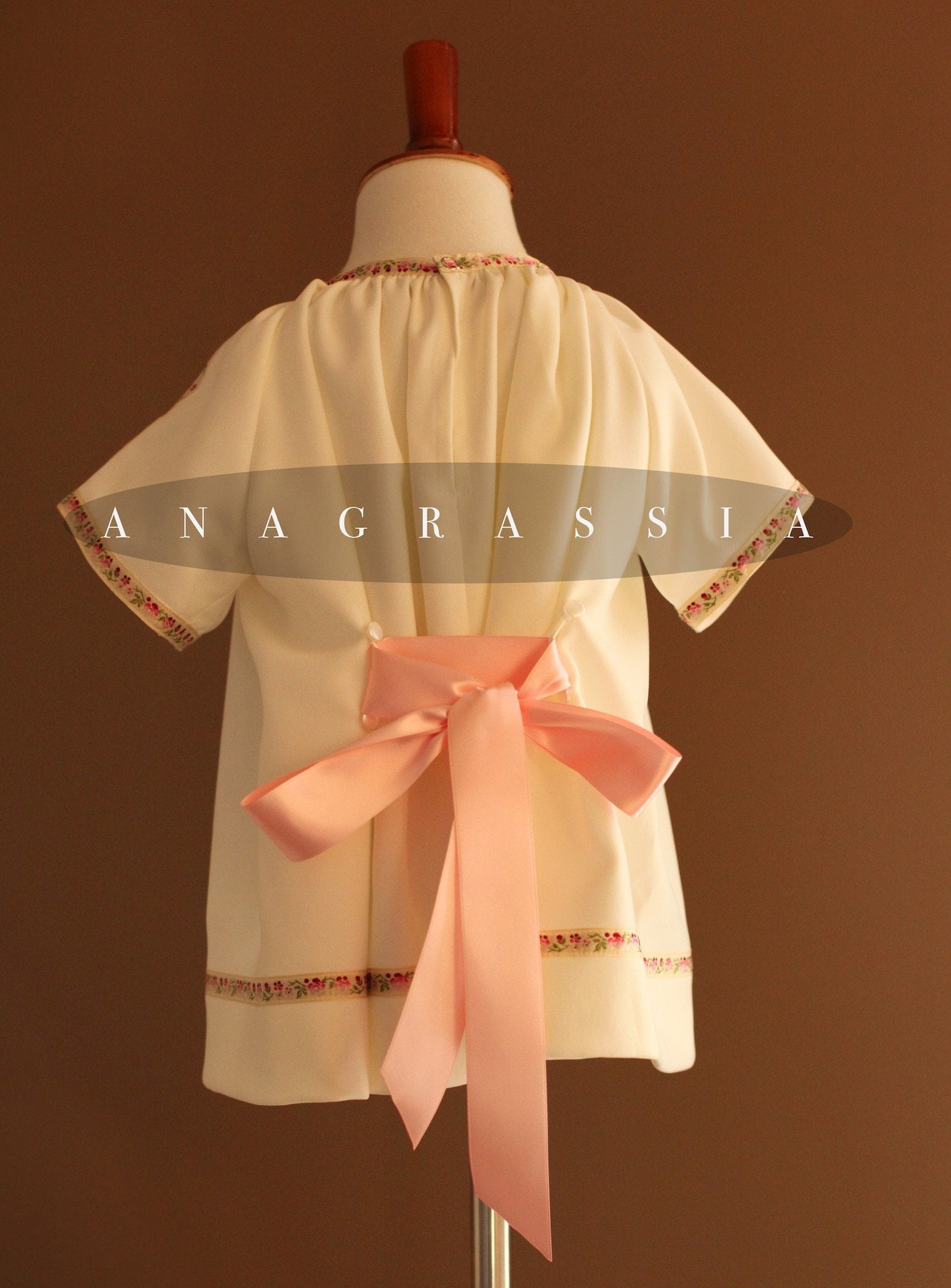 pink embroidered girls dress