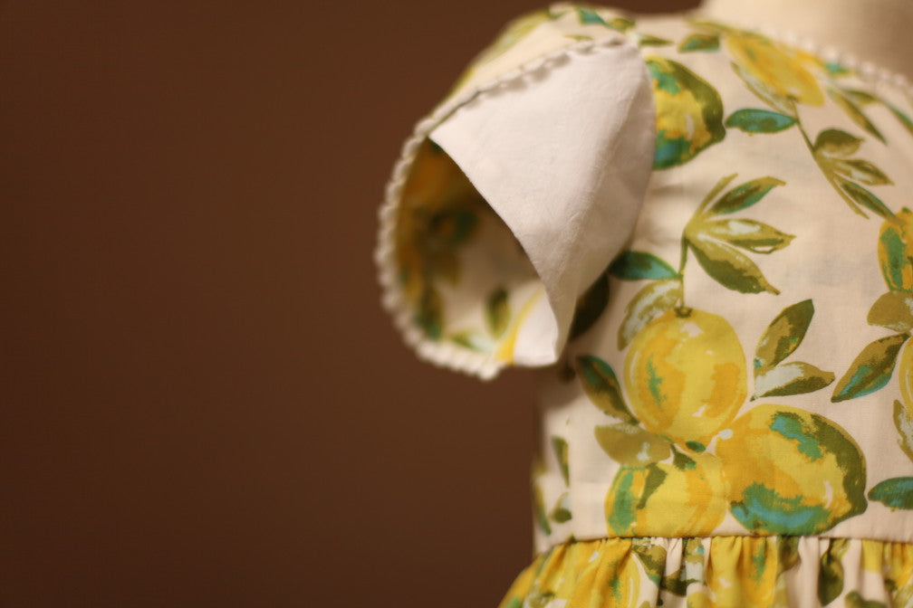 girls dress with lemons