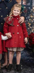 girls red wool coat