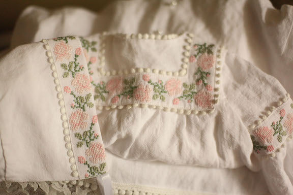 Embroidered christening gown