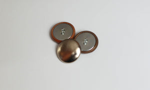 gold leather buttons