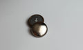 leather buttons gold