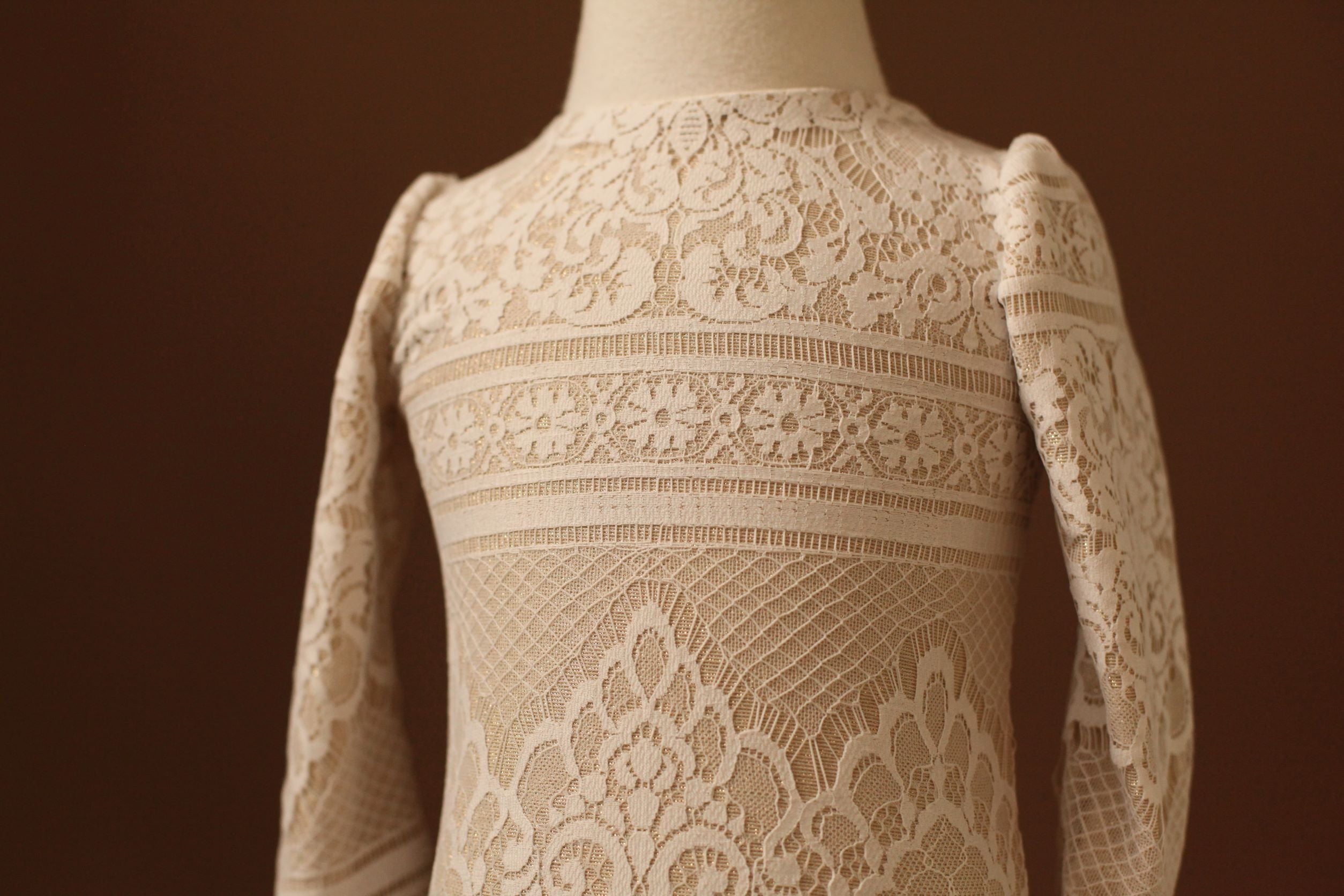 gold leotard flower girl