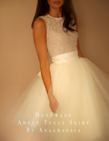 ivory tulle bridal skirt