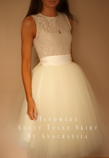 ivory tulle skirt
