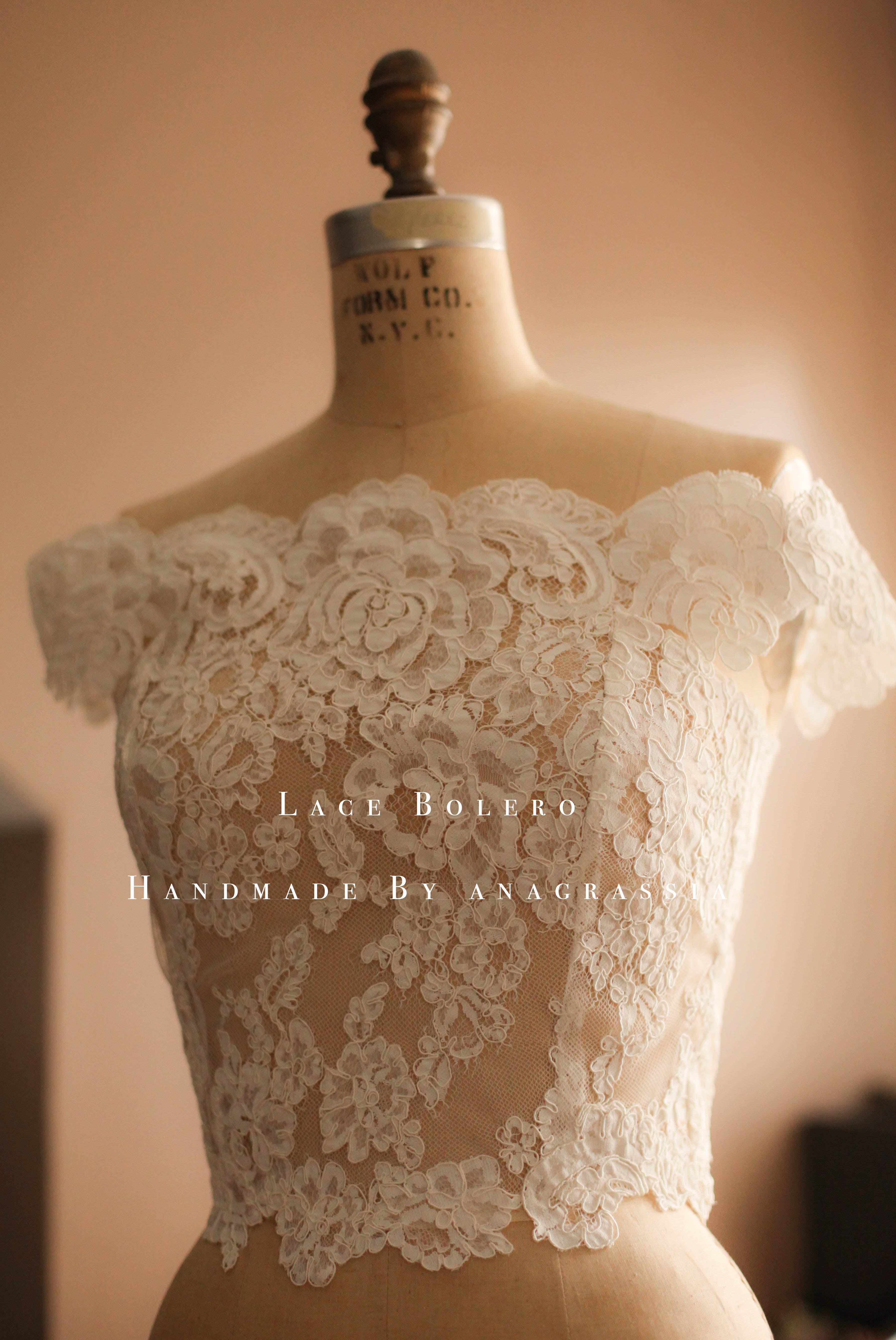 weding dress lace topper
