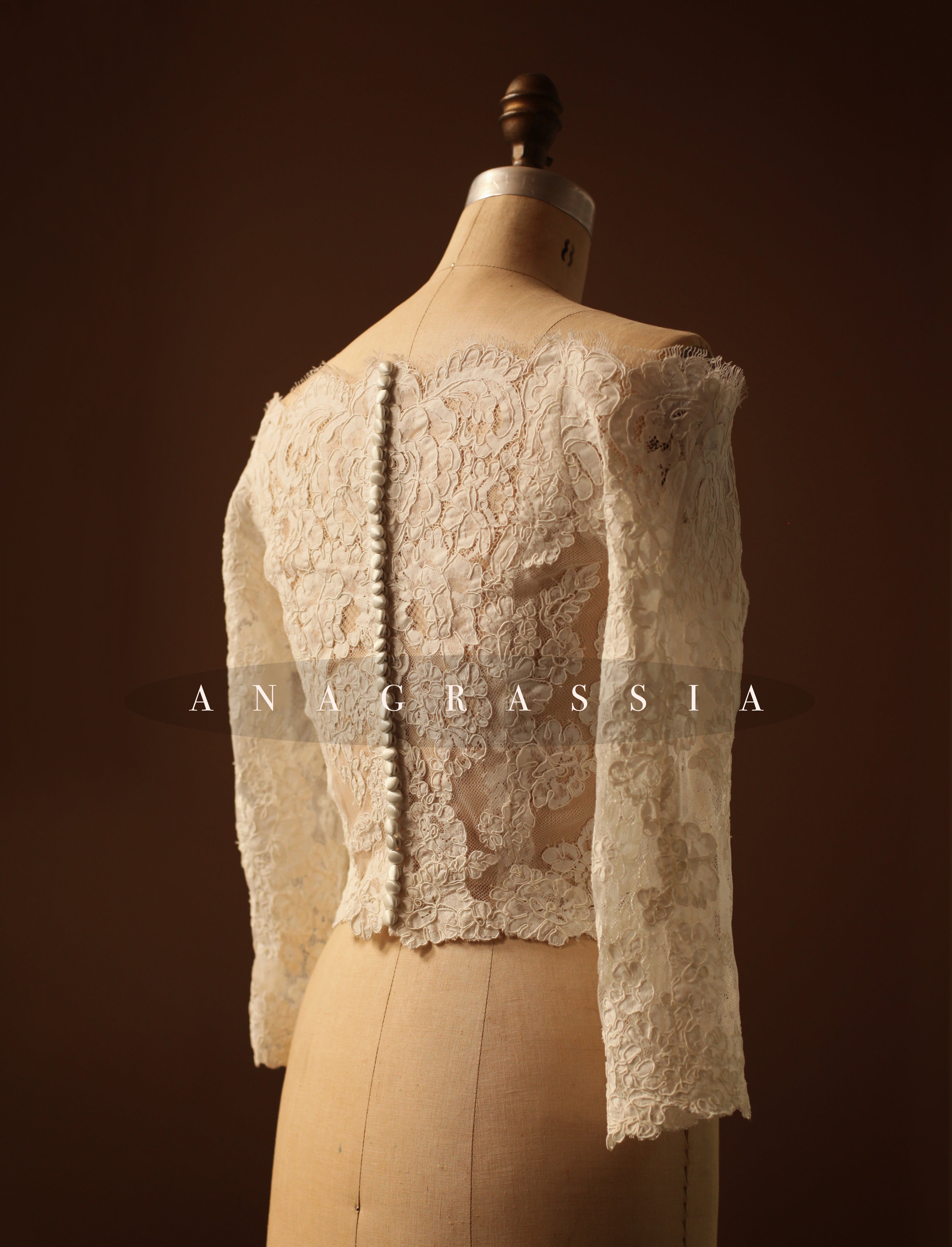 lace wedding bolero sleeves