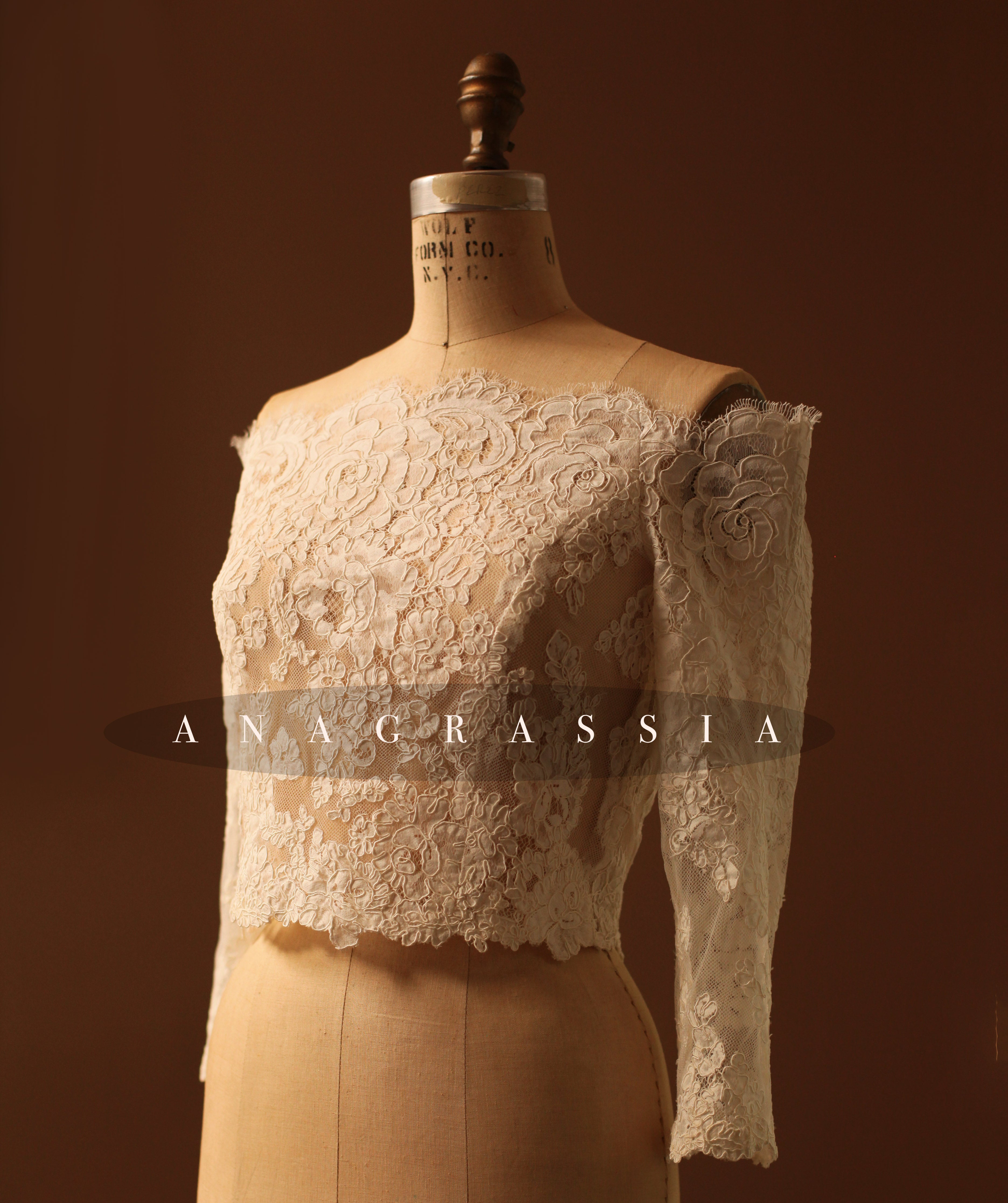 couture wedding lace topper