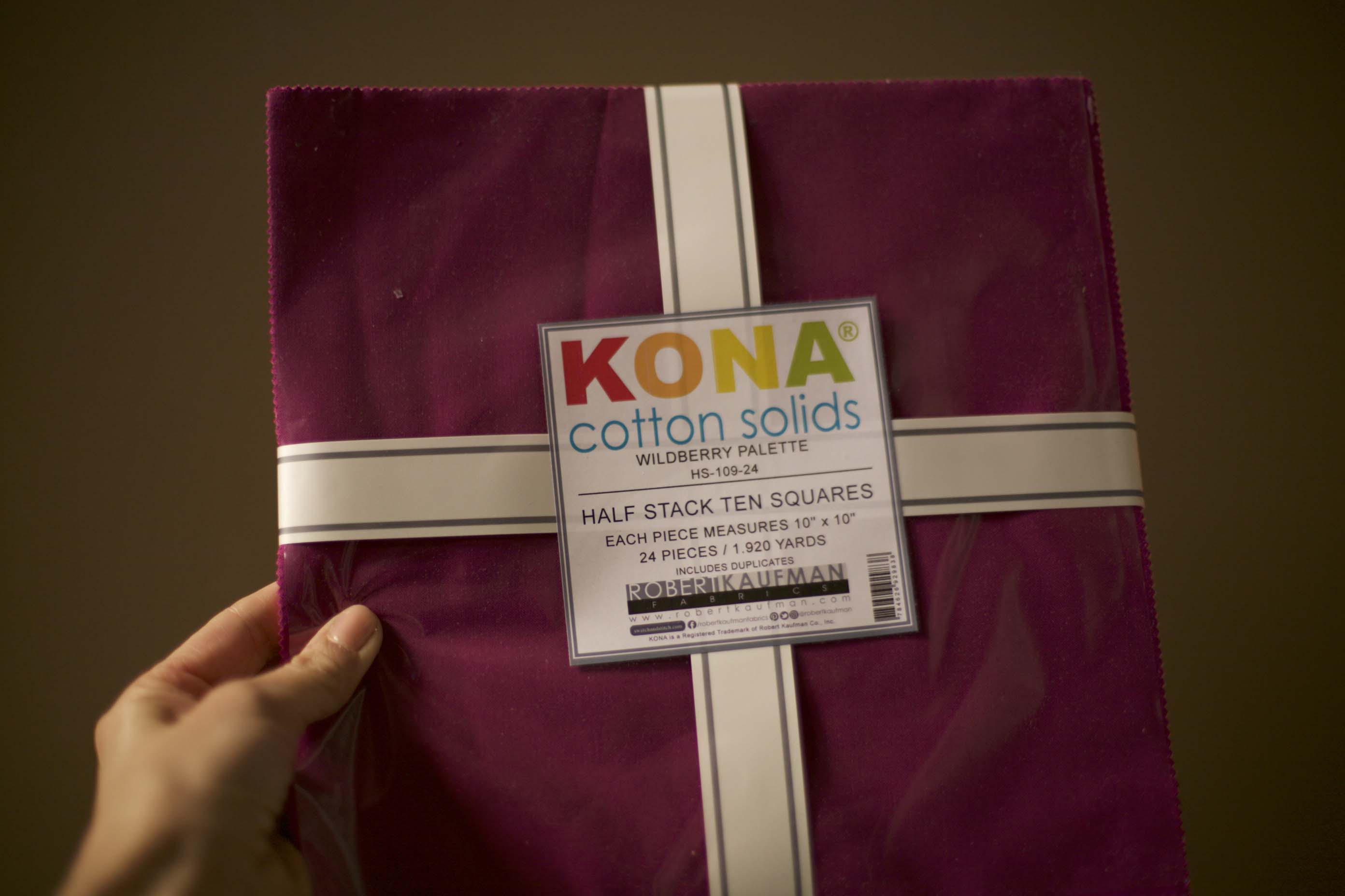 Kona Cotton - Wildberry Palette Ten Squares
