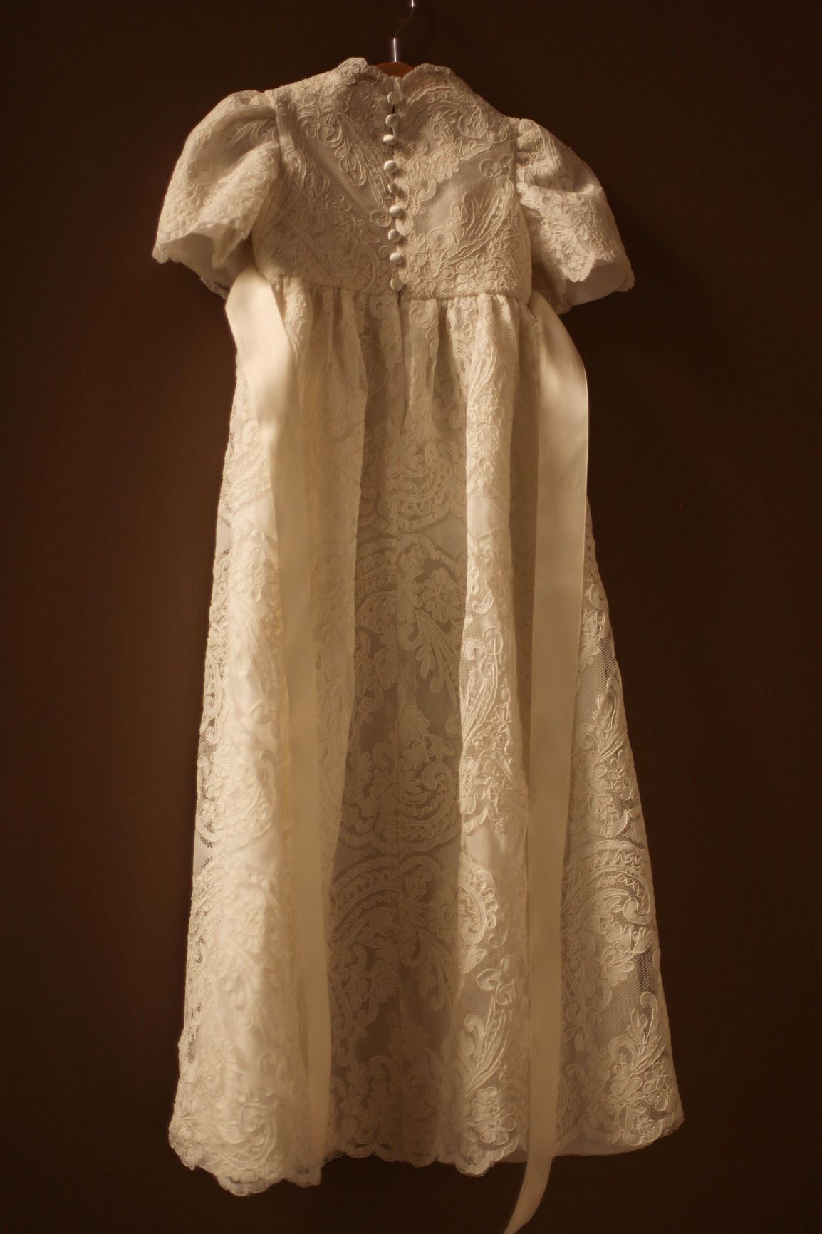 girls lace baptismal gown