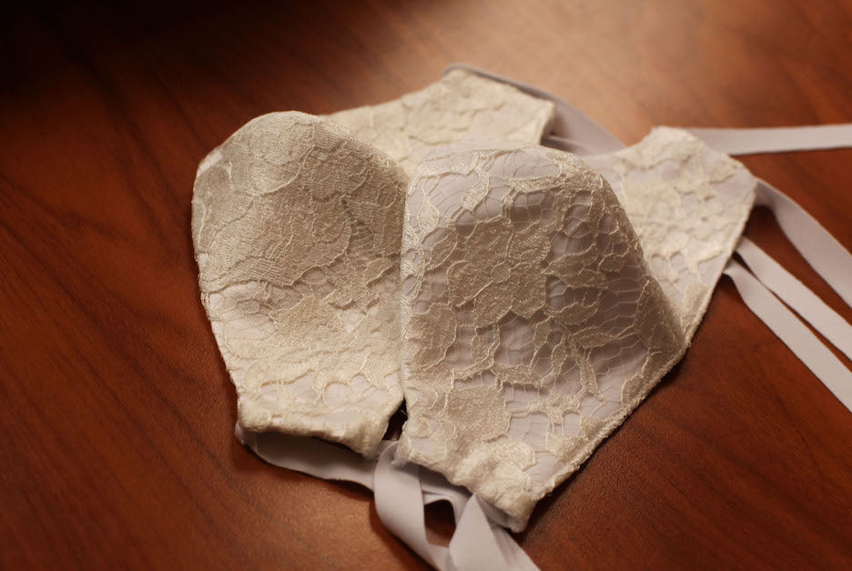 Silk Flower Girl Mask