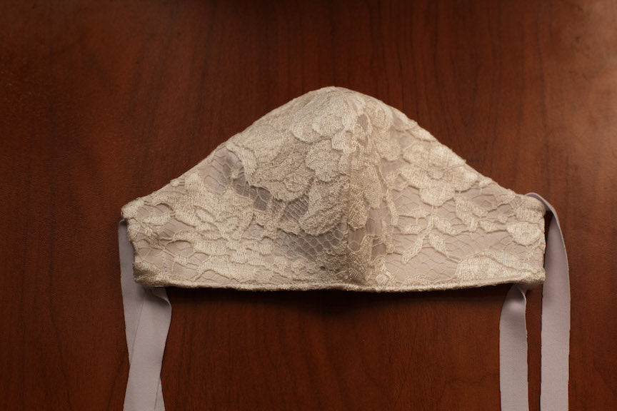 lace flower girl mask