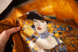 gustav Klimt fabric woman