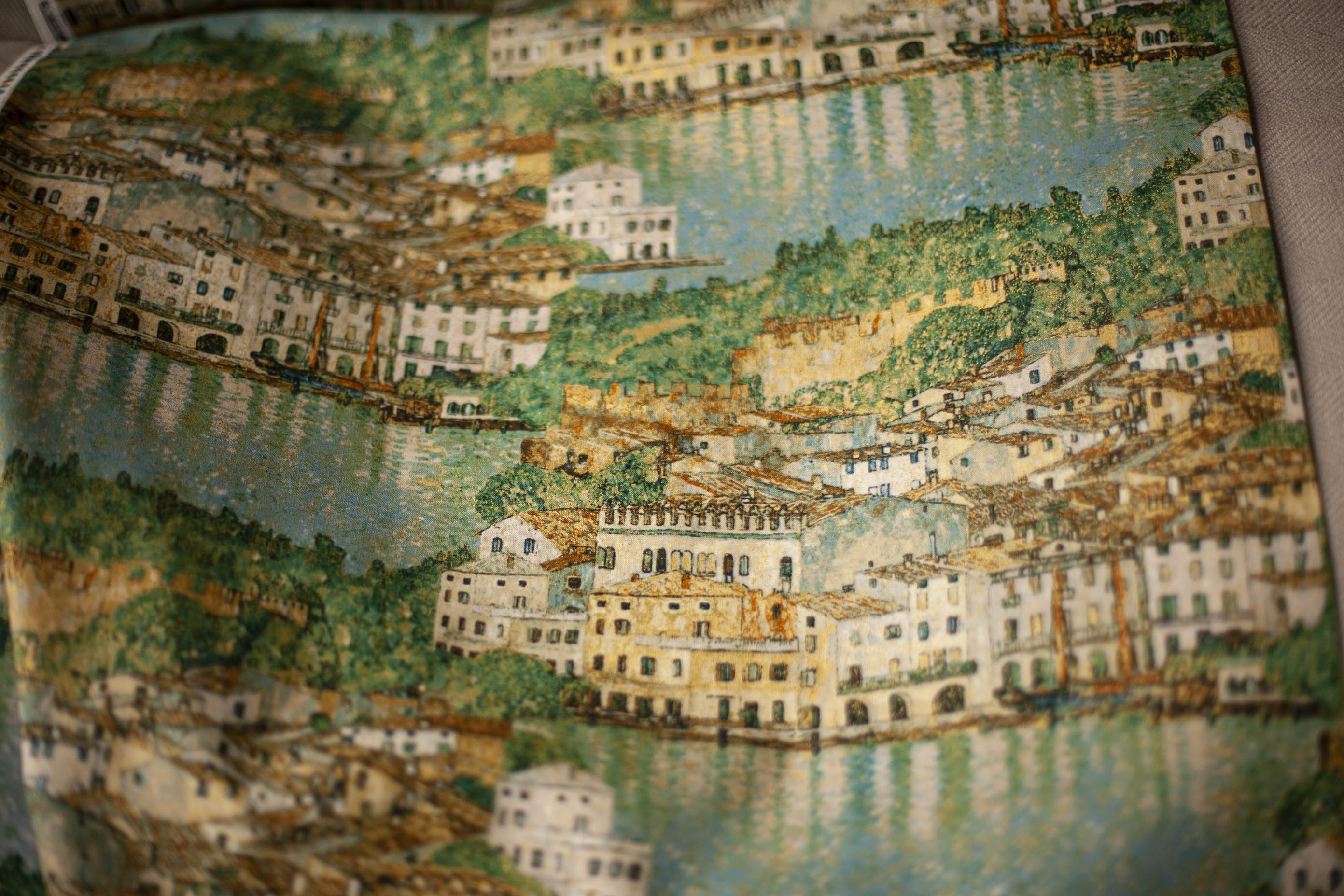 Lake painting Gustav fabric