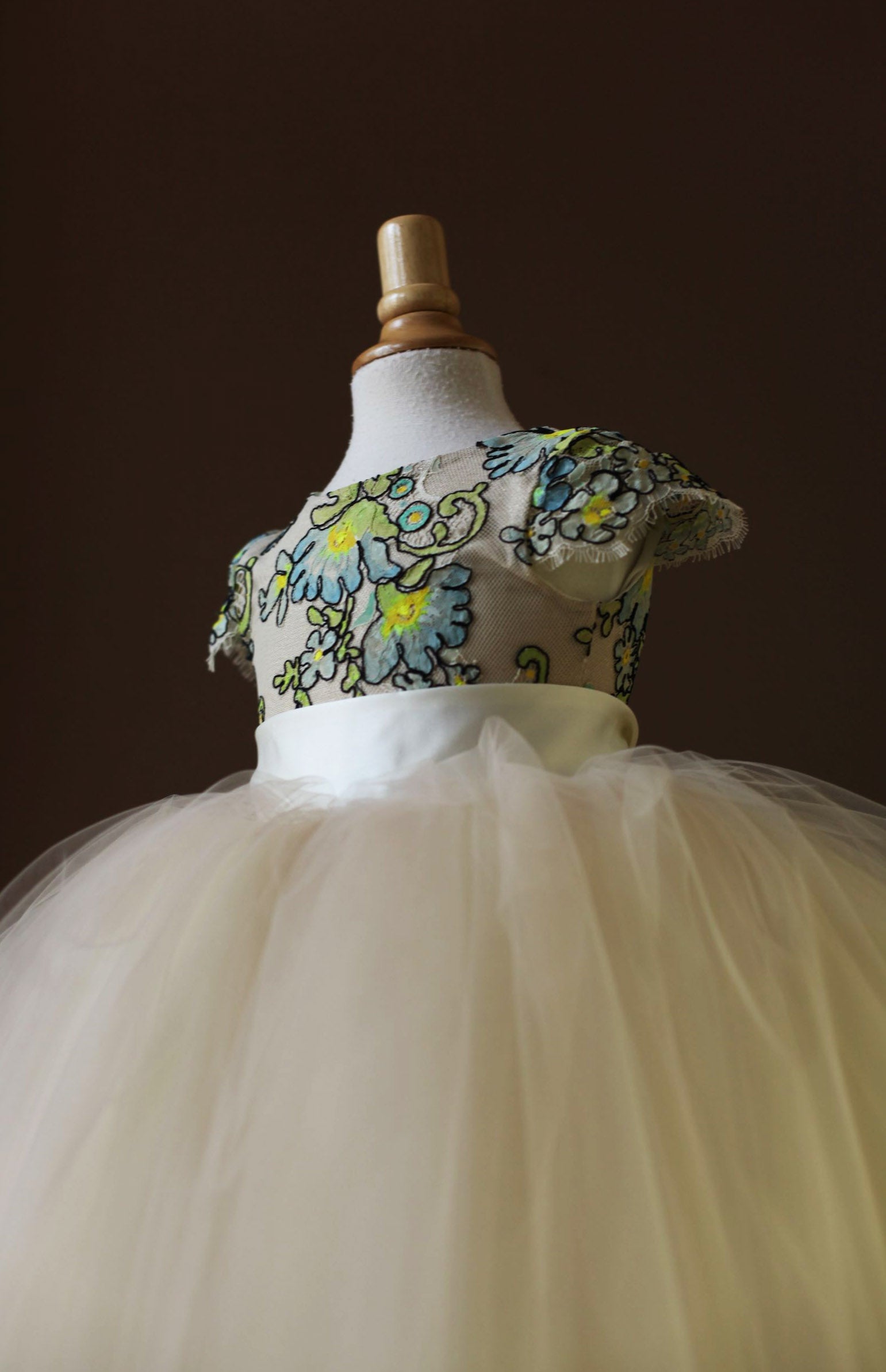 light blue flower girl dress