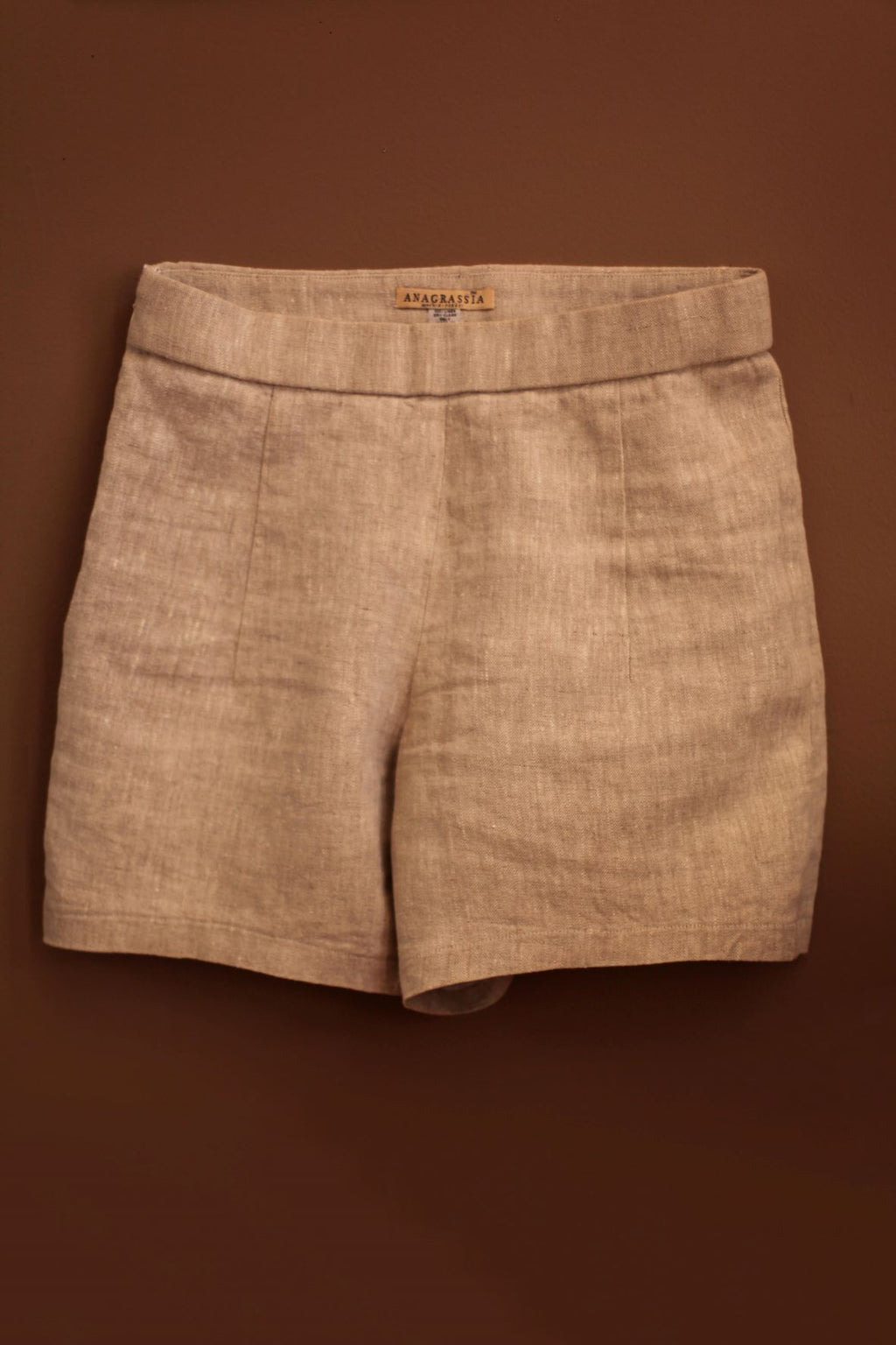 high  waisted linen shorts