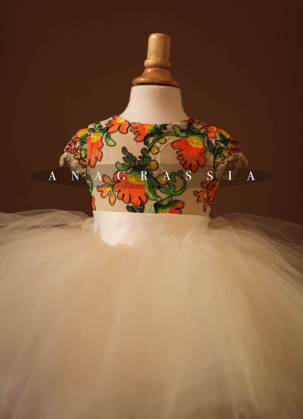 bright floral girls dress