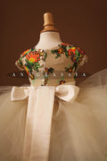 colorful flower girl dress