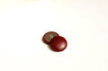 mahogany leather buttons
