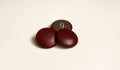 mahogany leather buttons
