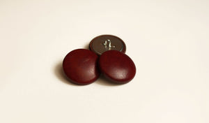 Cognac Leather Buttons (Quantity 3) – A N A G R A S S I A