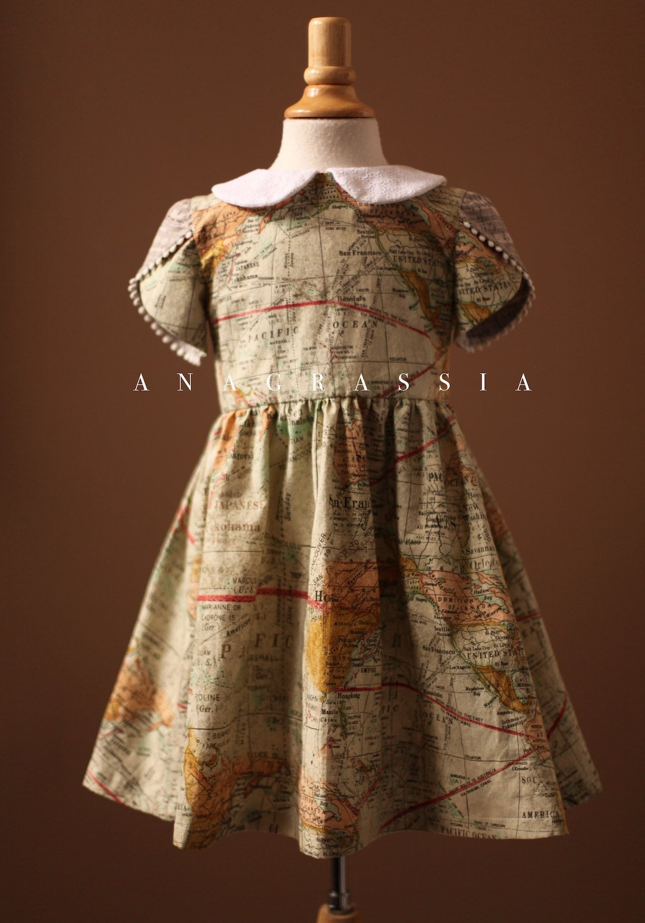 world map dress