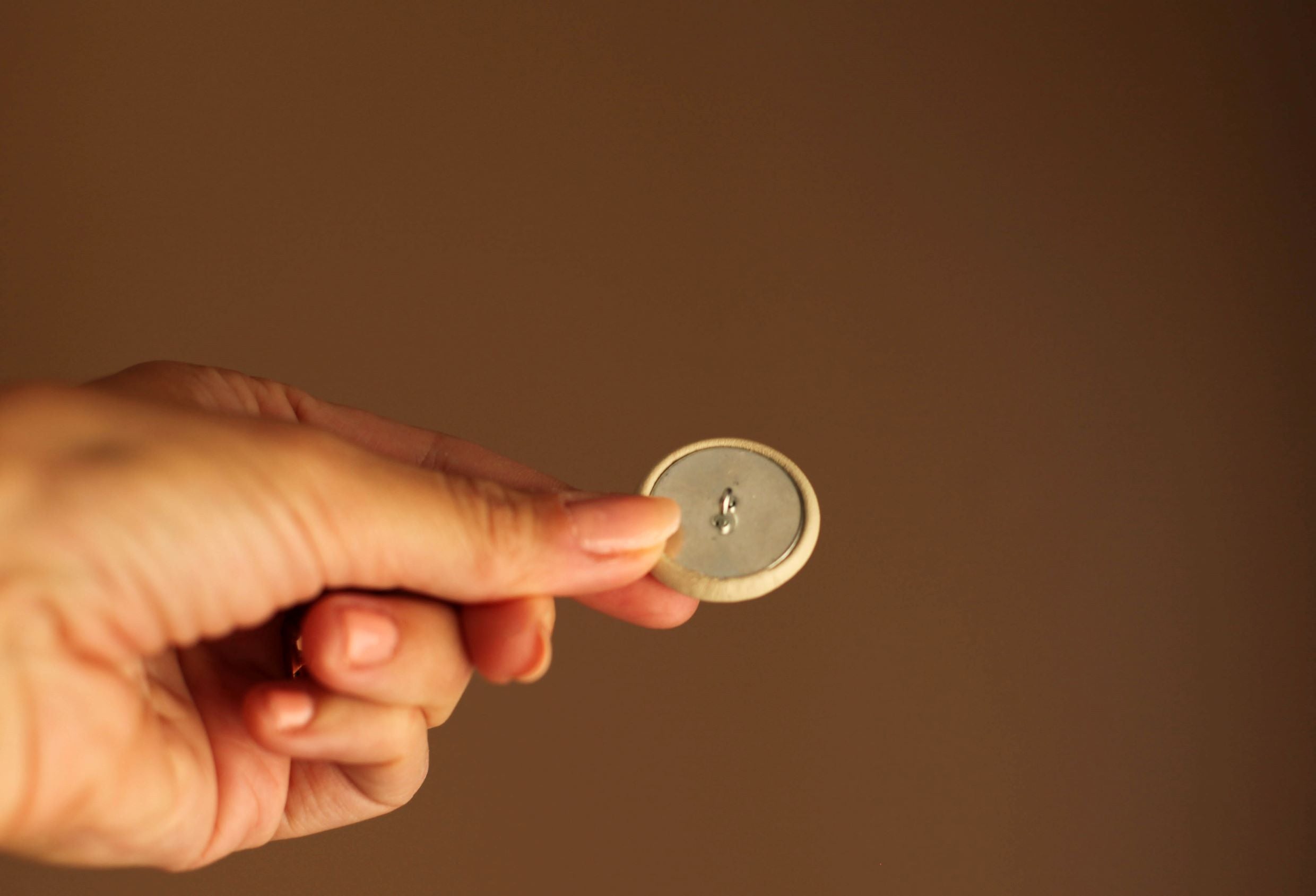white leather fashion buttons
