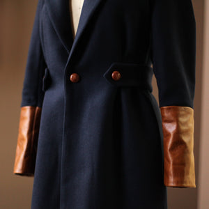 Navy Wool Coat