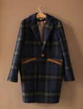 plaid wool coat