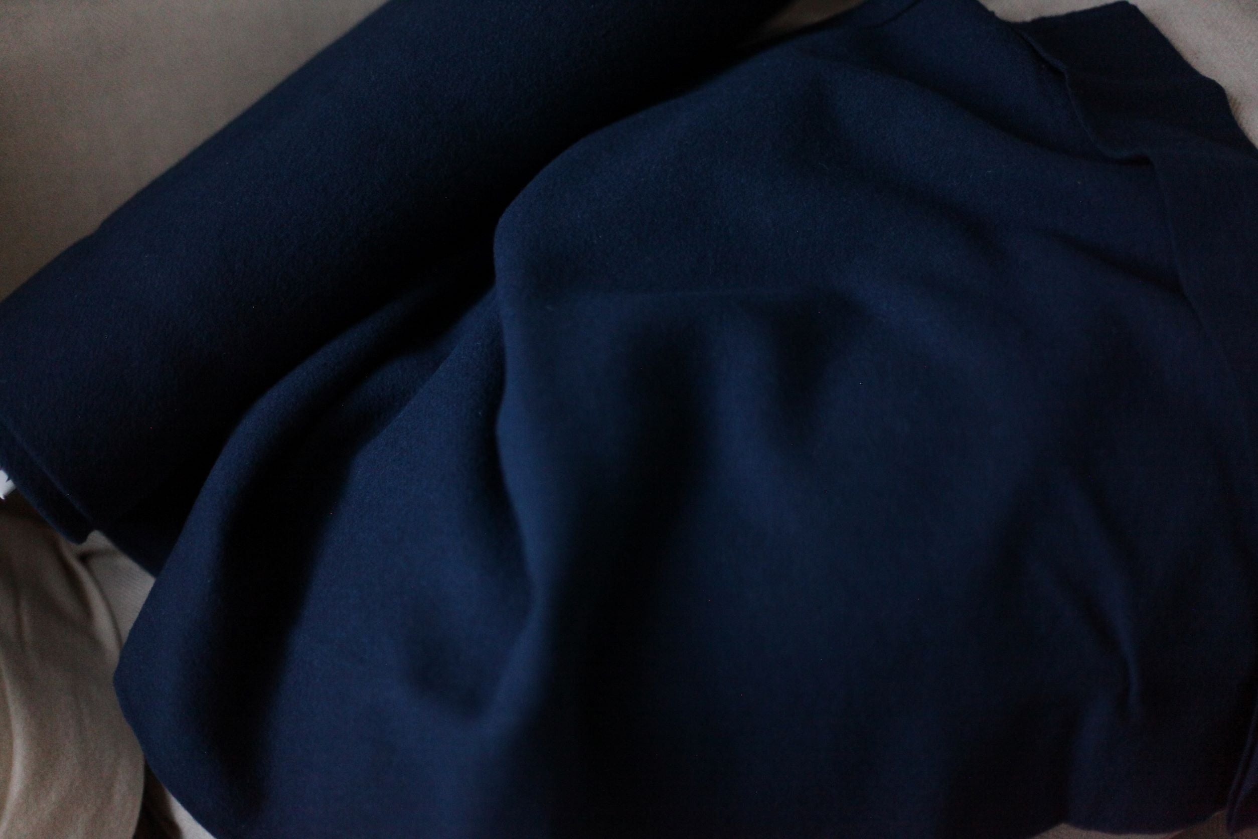 navy blue wool 