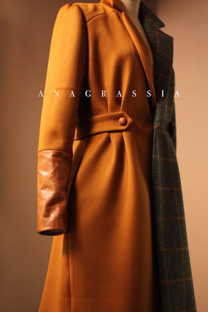 gold wool coat 