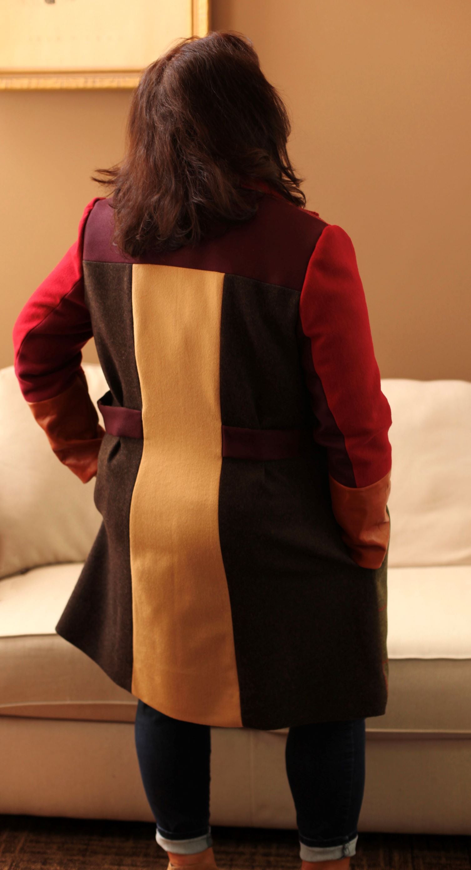 recycled fabric designer jacket