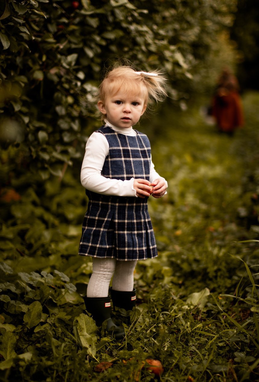 Girls Blue Plaid Dress 5T Girls Blue Plaid Dress 5T