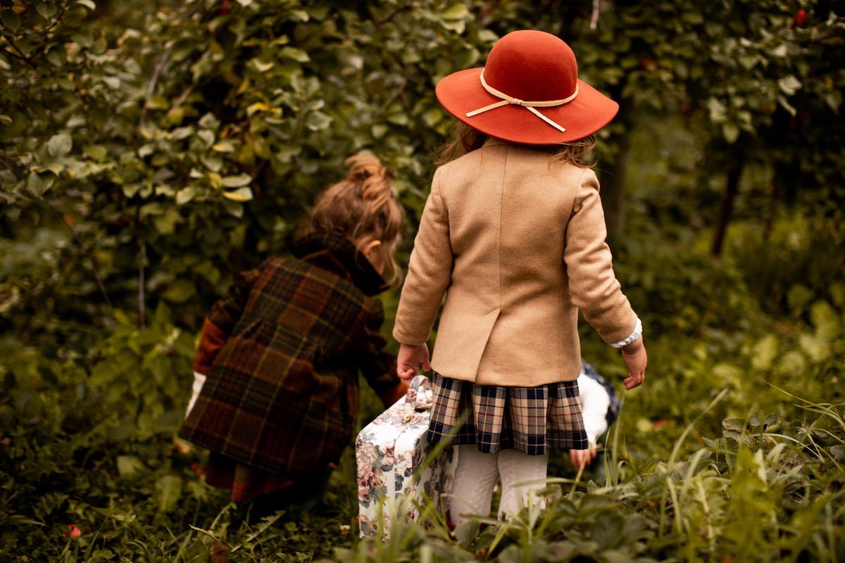 wool plaid coat girls