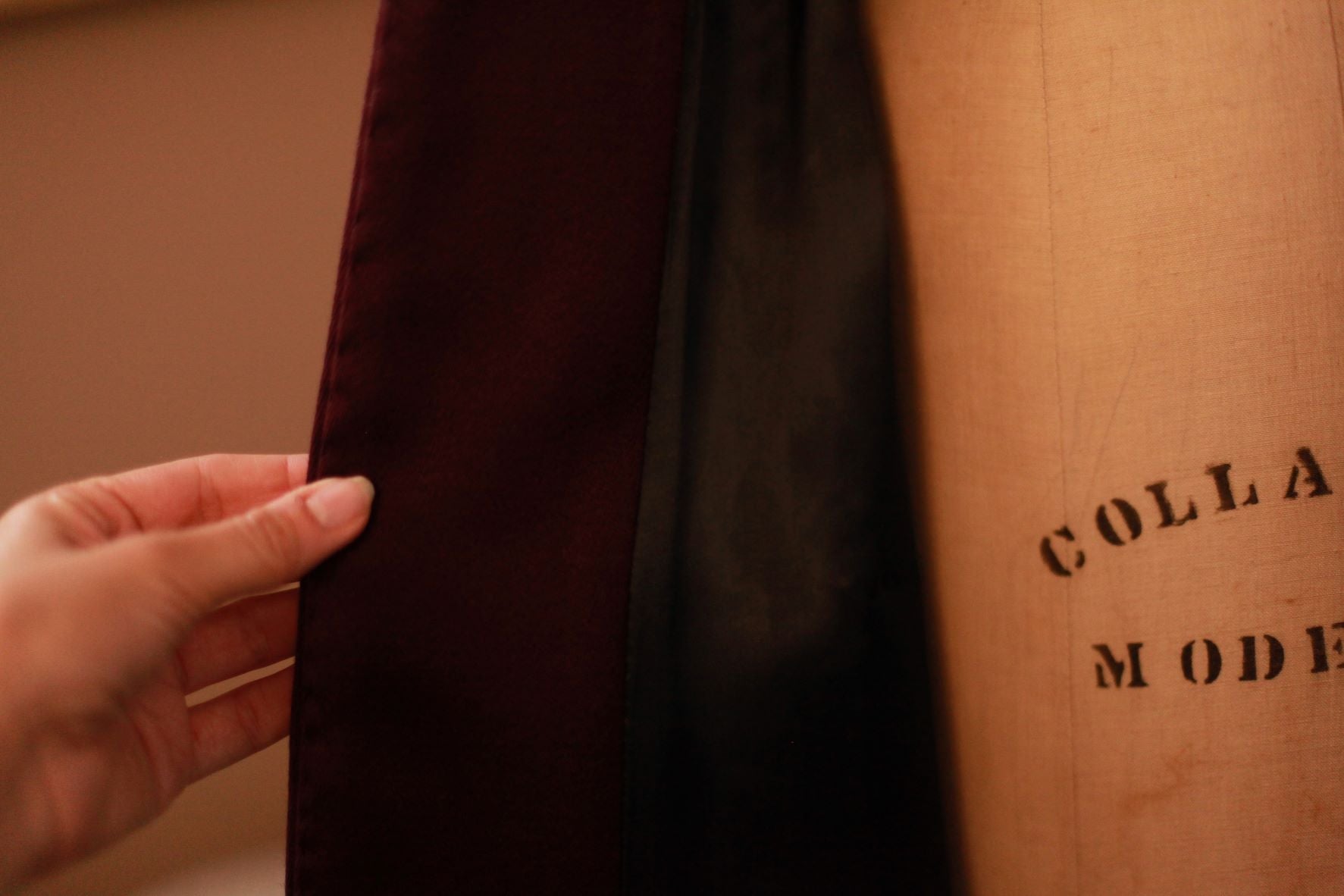 silk lined wool coat