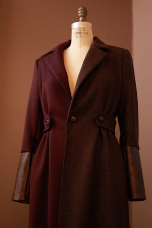 purple brown womens coat