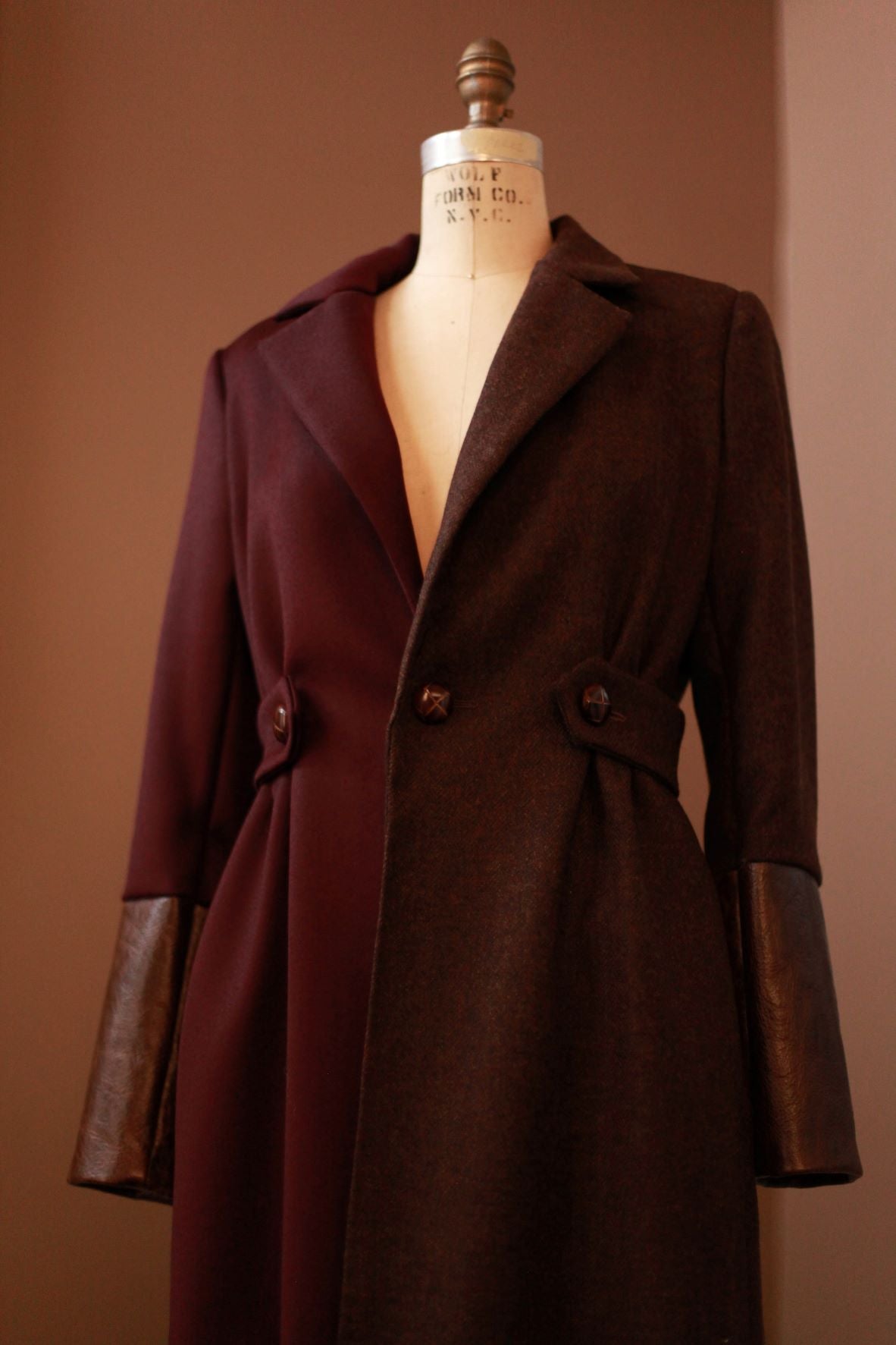 purple brown womens jacket
