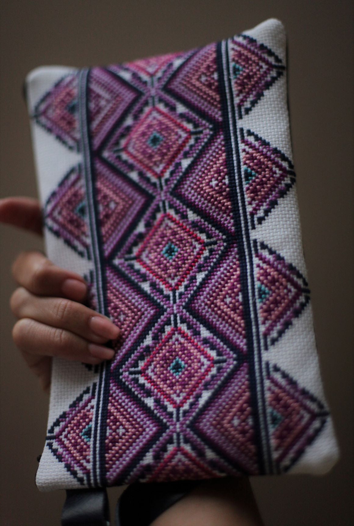 hand embroidered handbag